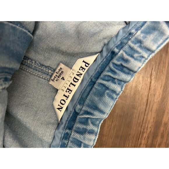 Pendleton Petite Vintage Tencel Straight Leg Mom-Jeans, Sz 4 Petite - Picture 5 of 8